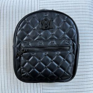 Badgley Mischka Vegan Leather Studded Mini Backpack